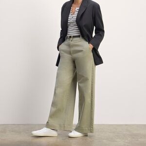 Everlane Phoebe Trouser in Sage green size 8